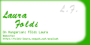 laura foldi business card